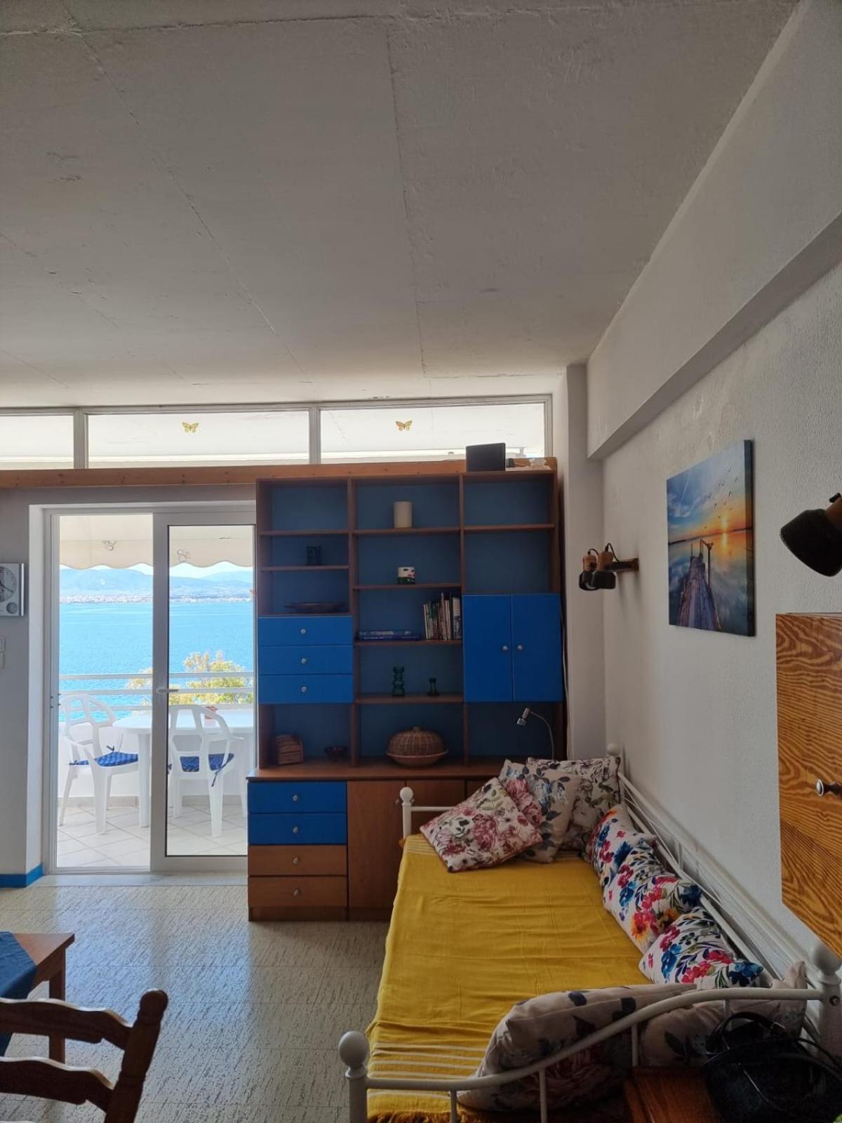 Atlas Apartment With Private Beach And Seaview Blue Loutraki  Luaran gambar